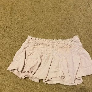 Free people lost girl smocked shorts in blush